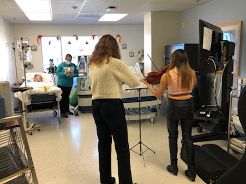 High school students performed for patients at Memorial Hospital of Gardena in November.