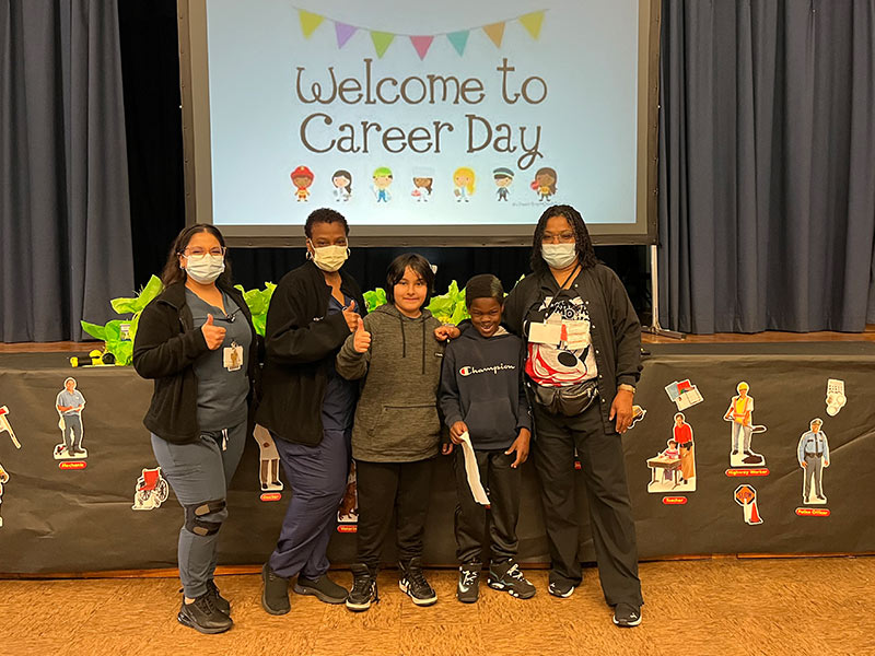 Elementary Students Learn About Health, Careers