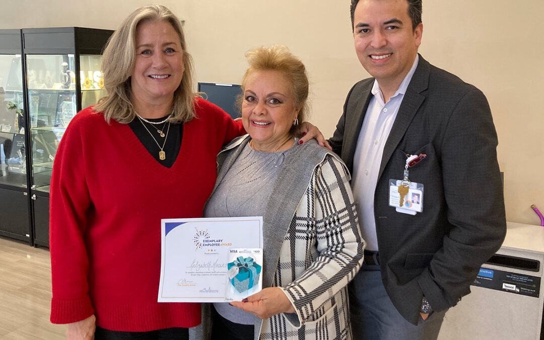 Elizabeth Moreno Honored as Exemplary Employee