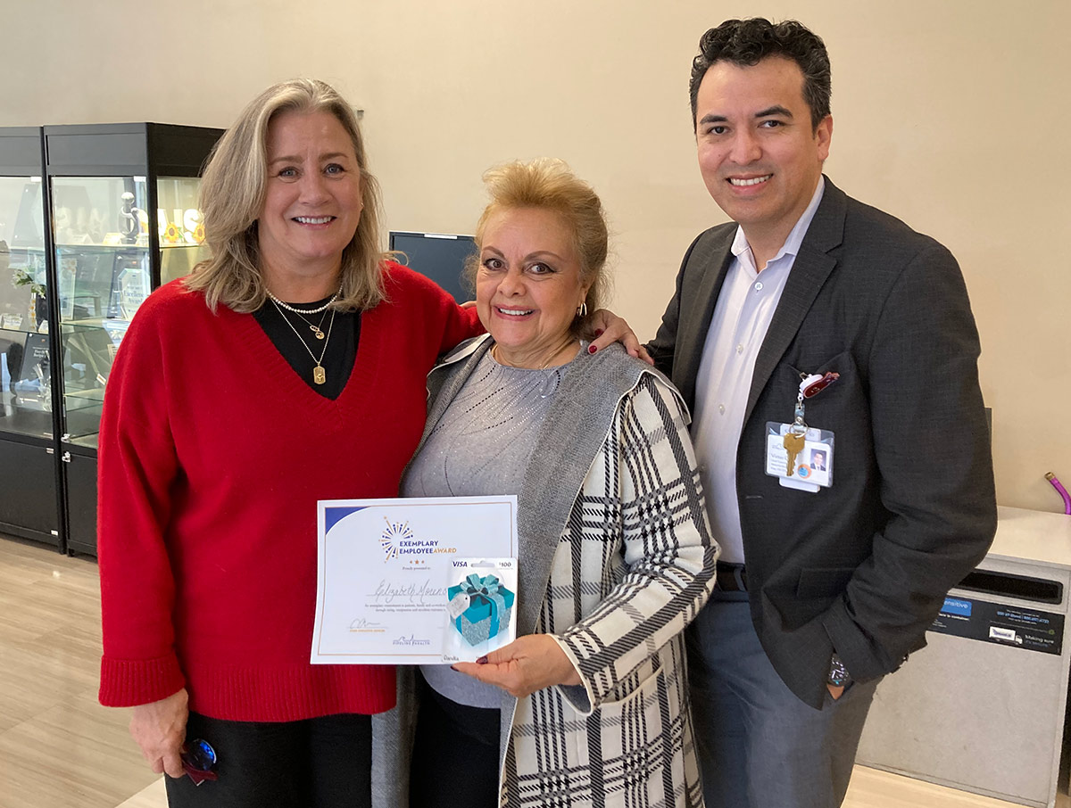 Elizabeth Moreno Honored as Exemplary Employee